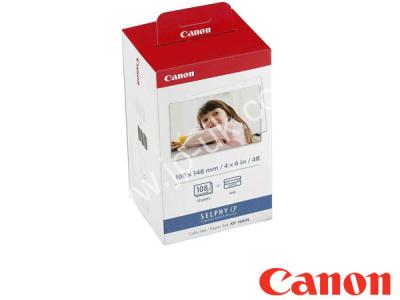 Genuine Canon KP-108IN / 3115B001AA Ink and Paper Set to fit Canon Photo Printer 