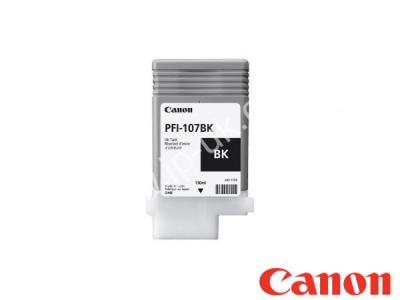 Genuine Canon PFI-107BK / 6705B001AA Black Ink to fit Canon Inkjet Printer