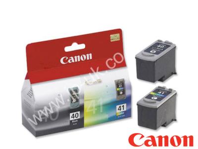 Genuine Canon PG-40BK / CL41 / 0615B036  Black and Colour Ink Twinpack to fit Canon Inkjet Printer