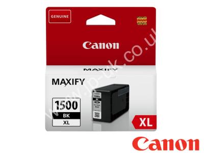 Genuine Canon PGI-1500XLBK / 9182B001 Hi-Cap Black Ink to fit Canon Inkjet Printer