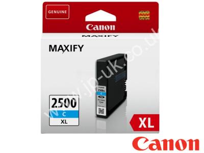 Genuine Canon PGI-2500XLC / 9265B001AA Hi-Cap Cyan Ink to fit Canon Inkjet Printer