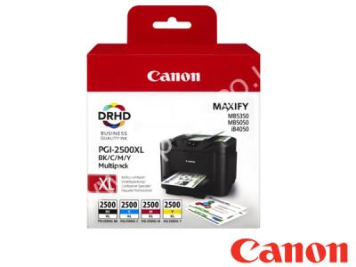 Genuine Canon PGI-2500XLMULTI / 9254B004AA Hi-Cap Ink Multipack to fit Canon Inkjet Printer