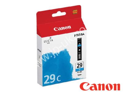 Genuine Canon PGI-29C / 4873B001AA Cyan Lucia Ink to fit Canon Inkjet Printer 