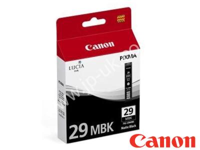 Genuine Canon PGI-29MBK / 4868B001AA Matte Black Lucia Ink to fit Canon Inkjet Printer 