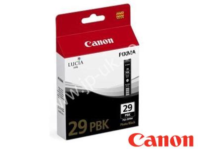Genuine Canon PGI-29PBK / 4869B001AA Photo Black Lucia Ink to fit Canon Inkjet Printer 