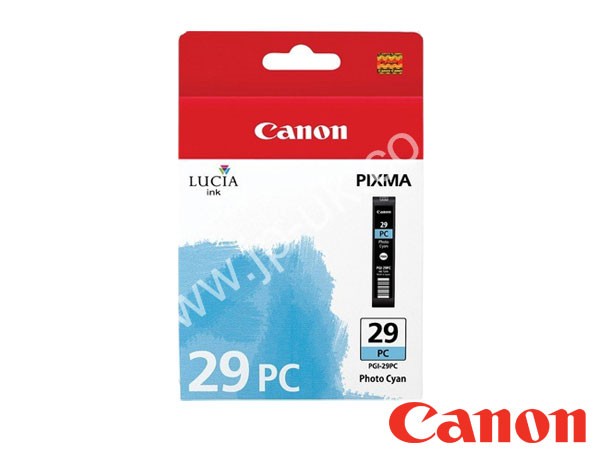 Genuine Canon PGI-29PC / 4876B001AA Photo Cyan Lucia Ink to fit Pixma Inkjet Printer 