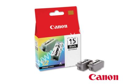 Genuine Canon BCI-15BK-TWIN / 8190A002  Black Ink Twinpack to fit Canon Inkjet Printer 