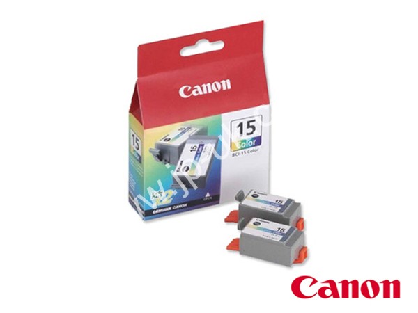 Genuine Canon BCI-15C-TWIN / 8191A002 Colour Ink Twinpack to fit Canon Inkjet Printer 