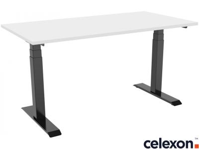 Celexon 1000013804 eAdjust-58123 1250 x 750 Dual Motor Electric Height Adjustable Sit-Stand Desk - Black