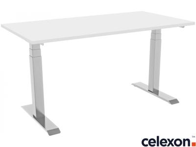Celexon 1000013808 eAdjust-58123 1500 x 750 Dual Motor Electric Height Adjustable Sit-Stand Desk - White