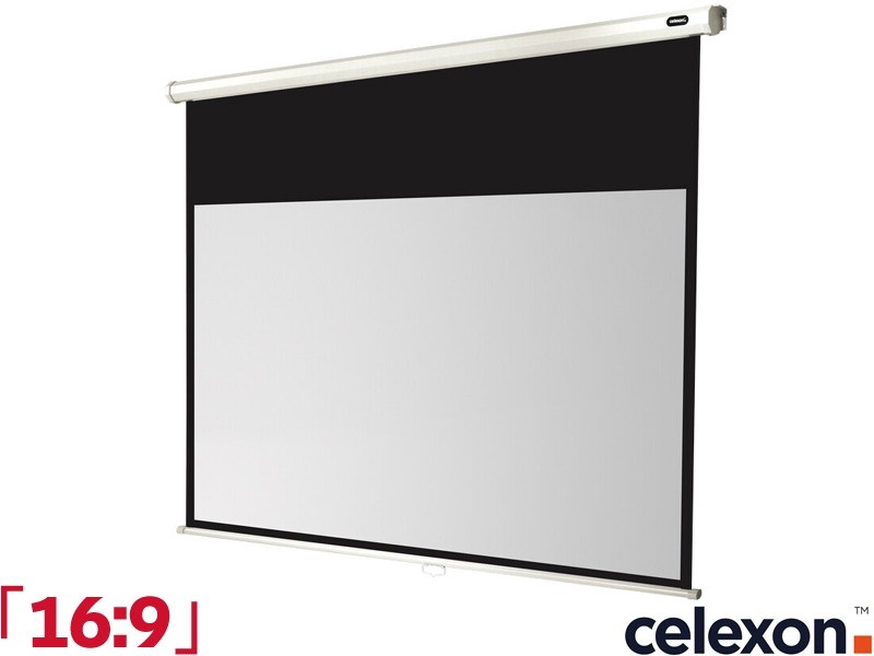 Celexon Manual Economy 16:9 Ratio 200 x 113cm Pull-Down Projector Screen - 1090253