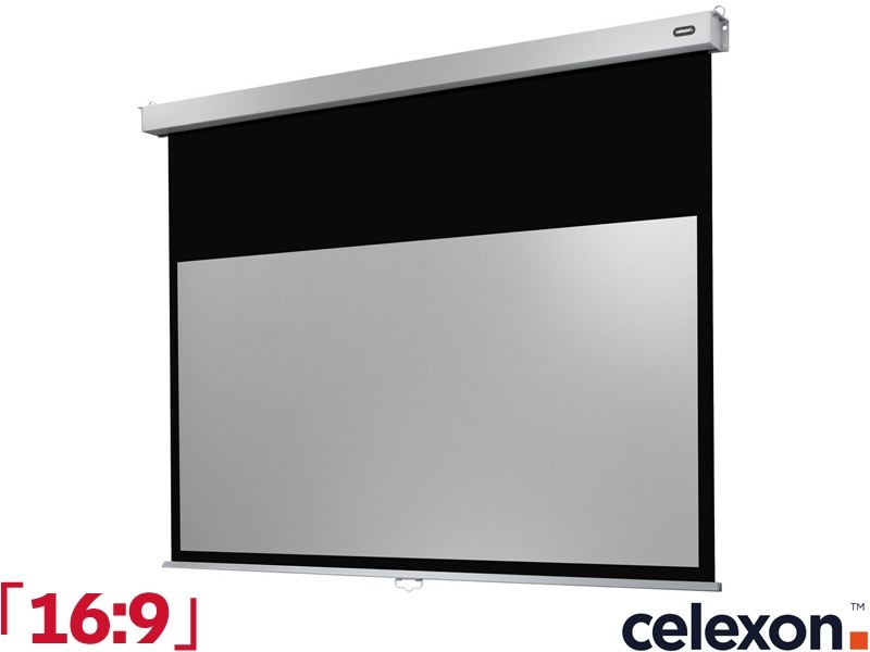 Celexon Manual Professional Plus 16:9 Ratio 200 x 113cm Pull-Down Projector Screen - 1090787
