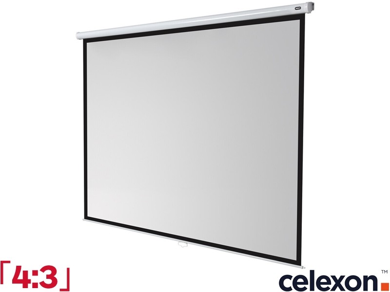 Celexon Manual Economy 4:3 Ratio 240 x 180cm Pull-Down Projector Screen - 1090037