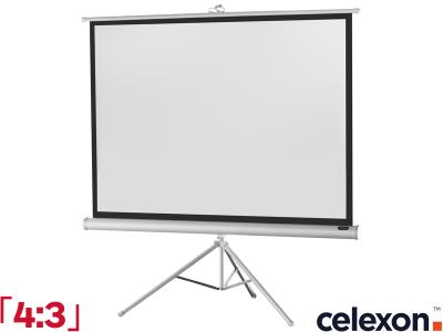 Celexon Tripod Economy 4:3 Ratio 176 x 132cm Portable Tripod Projector Screen - 1090269 - White