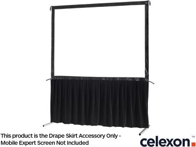 Celexon Mobile Expert 4:3 Ratio 304.8 x 228.6cm Screen Black Drape Skirt - 1090857