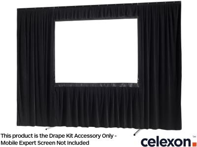 Celexon Mobile Expert 4:3 Ratio 203.2 x 152.4cm Screen Black Drape Kit - 1090870