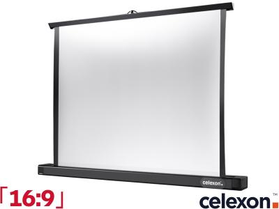 Celexon Table-Top Professional Mini 16:9 Ratio 66 x 37cm Portable Table Pull-Up Projector Screen - 1091343