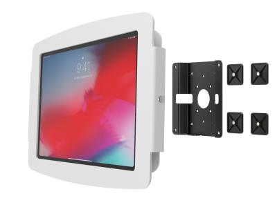 Compulocks 201MGL211SENW - Space Enclosure and Glass Mount for all specified 11" iPad Pros - White
