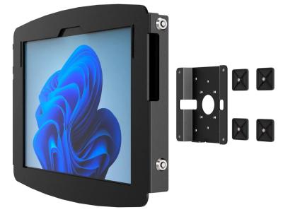 Compulocks 201MGL540GEB - Space Enclosure and Glass Mount for specified Surface Pro 12.3" models - Black
