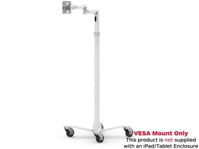 Compulocks MCRSTDEXW - Rise Freedom Extended Medical VESA Mount Rolling Cart - White