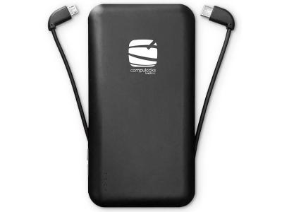 Compulocks PBLIP10KW - 10,000mAh Tablet / Smartphone Battery Pack and Charger - Black