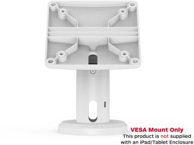 Compulocks TCDP04W - Rise 10cm Stand VESA Mount Pole Stand with Cable Management - White