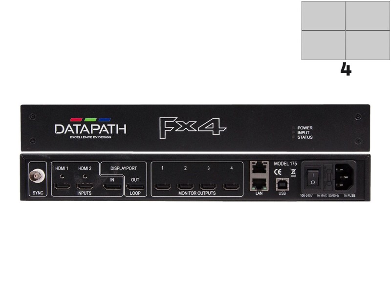 Datapath FX4/H Multi-Display Controller for Video Walls