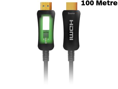 Digital Cables 100 Metre HDMI 2.0 Over Fibre Cable - 4K @ 60Hz 4:4:4 - DCATZEBE100M / DC-FOHDMI-100M