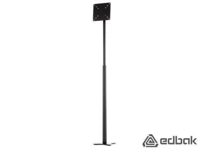 Edbak SV29C-B Single Monitor Slim Tall Pole Desk Mount - Black - for 10" - 29" Screens up to 10kg
