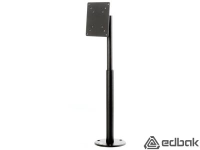 Edbak SV30C-B Single Monitor Slim Pole Desk Mount - Black - for 10" - 29" Screens up to 10kg