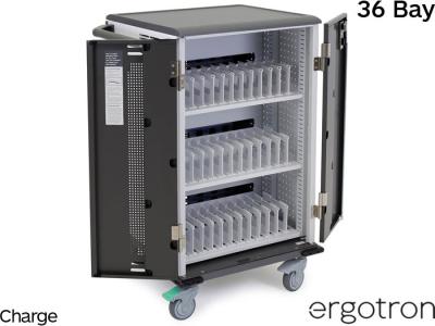 Ergotron YES36 36 Bay Charging Cart, Store and Charge for up to 13” Chromebooks & Netbooks
