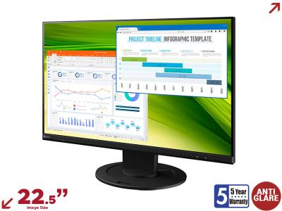 Eizo FlexScan EV2360-BK 22.5” 16:10 Monitor with Frameless Design