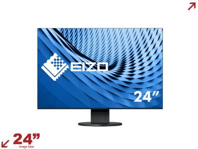 Eizo FlexScan EV2456-BK 24” 16:10 Monitor with Ultra-thin Bezel