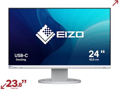 Eizo FlexScan EV2480-WT 24” 16:9 Monitor with Frameless Design