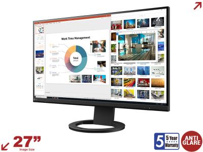 Eizo FlexScan EV2760-BK 27” 16:9 Monitor with Frameless Design