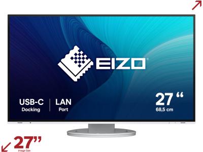 Eizo FlexScan EV2795-WT 27” 16:9 Monitor with Frameless Design