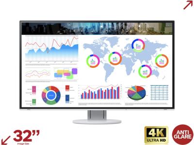 Eizo FlexScan EV3285-WT 32” 4K UHD Monitor with Frameless Design