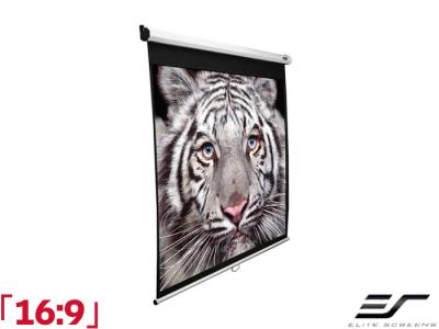 Elite Screens Manual 16:9 Ratio 221.4 x 124.5cm Manual Pull Down Projector Screen - M100XWH - White Case