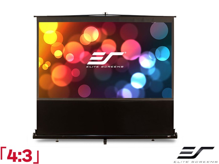 Elite Screens ezCinema 4:3 Ratio 121.9 x 91.4cm Portable Floor Rising Projector Screen - F60NWV