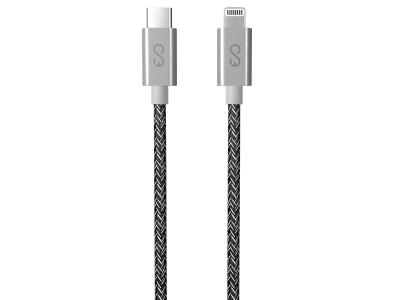 Epico 9915101300183 1.2m Lightning to USB-C Braided Cable - Grey