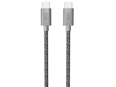 Epico 9915101300186 1.8m USB-C to USB-C Braided Cable - Grey