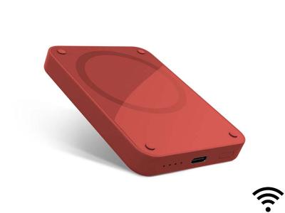 Epico 4200mAh Magnetic Wireless Smartphone Portable Power Bank - Red - 9915101400015