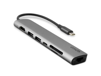 Epico 9915112100040 USB-C 7-in-1 Multimedia Hub - Space Grey