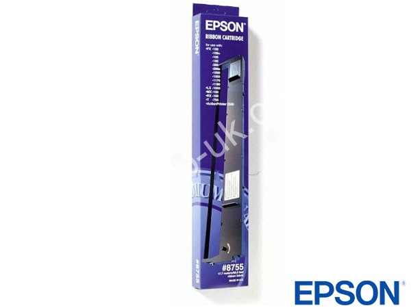 Genuine Epson S015020 / 8755 Black Fabric Ribbon to fit Inkjet Fabric Ribbons Inkjet Fax / Printer