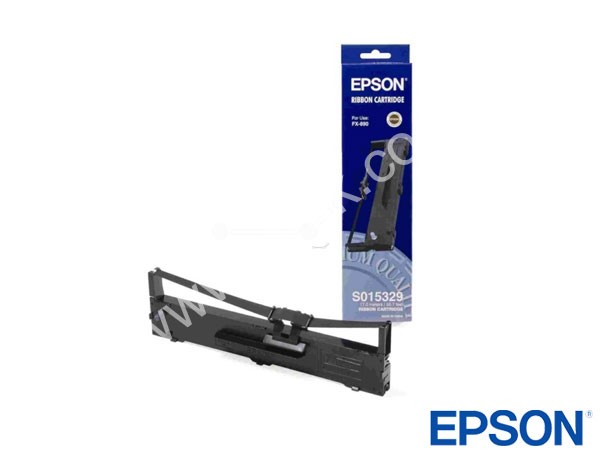 Genuine Epson S015329 / 5329 Black Fabric Ribbon to fit Inkjet FX-890 Inkjet Fax / Printer