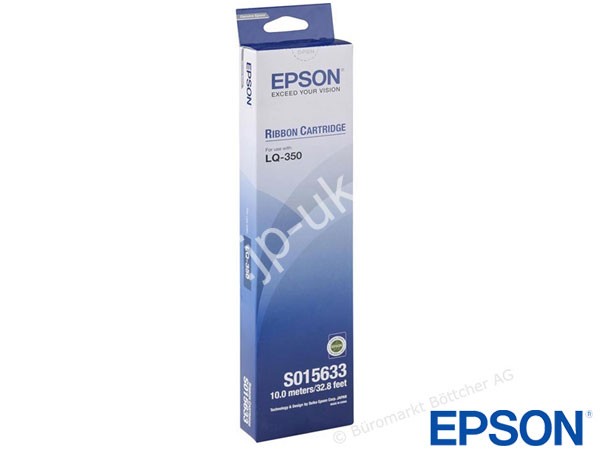 Genuine Epson S015633 / 5633 Black Nylon Ribbon to fit Inkjet Fabric Ribbons Inkjet Fax / Printer