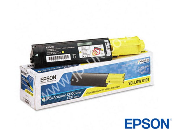 Genuine Epson S050191 / 0191 Yellow Toner Cartridge to fit Aculaser CX11N Printer
