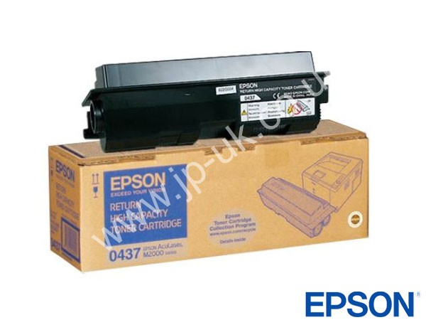 Genuine Epson S050437 / 0437 Hi-Cap Return Black Toner Cartridge to fit Aculaser M2000 Printer