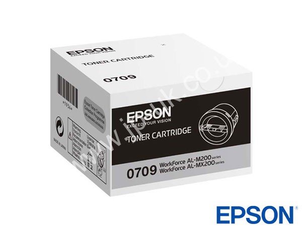 Genuine Epson S050709 / 0709 Black Toner Cartridge to fit Mono Laser Printer
