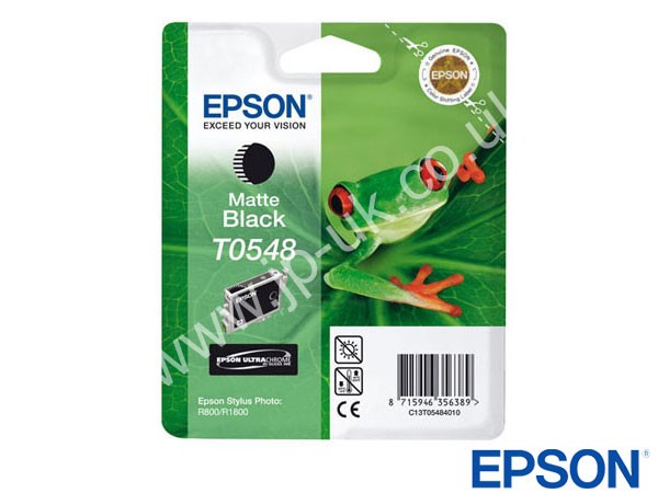 Genuine Epson T05484010 / T0548 Matte Black Ink Cartridge to fit Stylus Photo Epson Printer